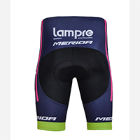LAMPRE kerékpáros rövidnadrág hátulról