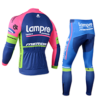 lampre thermo kerékpáros csapat ruha hátulról