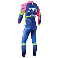 lampre thermo kerékpáros csapat ruha hátulról