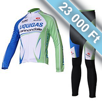 LIQUIGAS thermo kerékpáros csapatruha hagyományos nadrággal