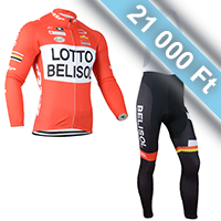 lottobelisol tavaszi - őszi hosszú kerékpáros csapatruha kantáros nadrággal