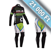 CANNONDALE tavaszi - őszi hosszú kerékpáros csapatruha kantáros nadrággal
